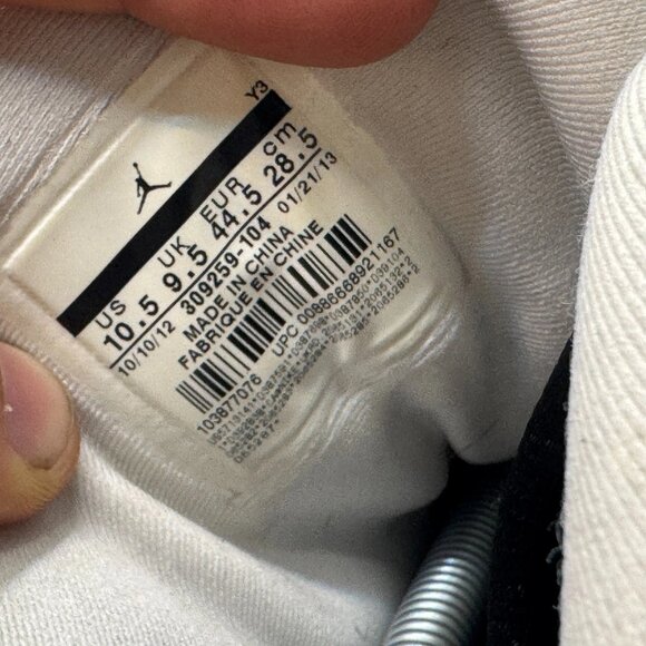 Size 10.5 Air Jordan 13 Retro 2013 He Got Game White Black Mens Shoes 309259-104 - Picture 9 of 11